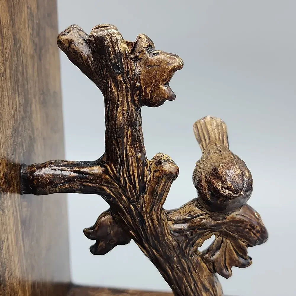 Birds on Branch Bookends - Resin Unique & Sturdy 7